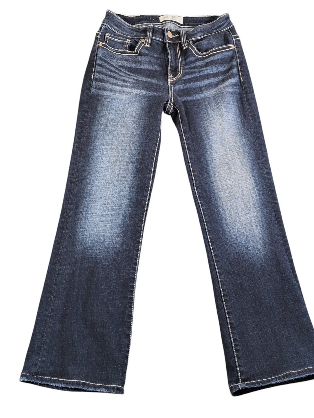 BKE Stella Mid Rise Bootcut Jeans Size 25x29.5 Dark Wash Stretch Denim